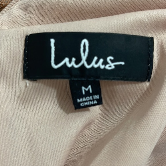 NWT Lulus gold sequin mini dress - Picture 3 of 3